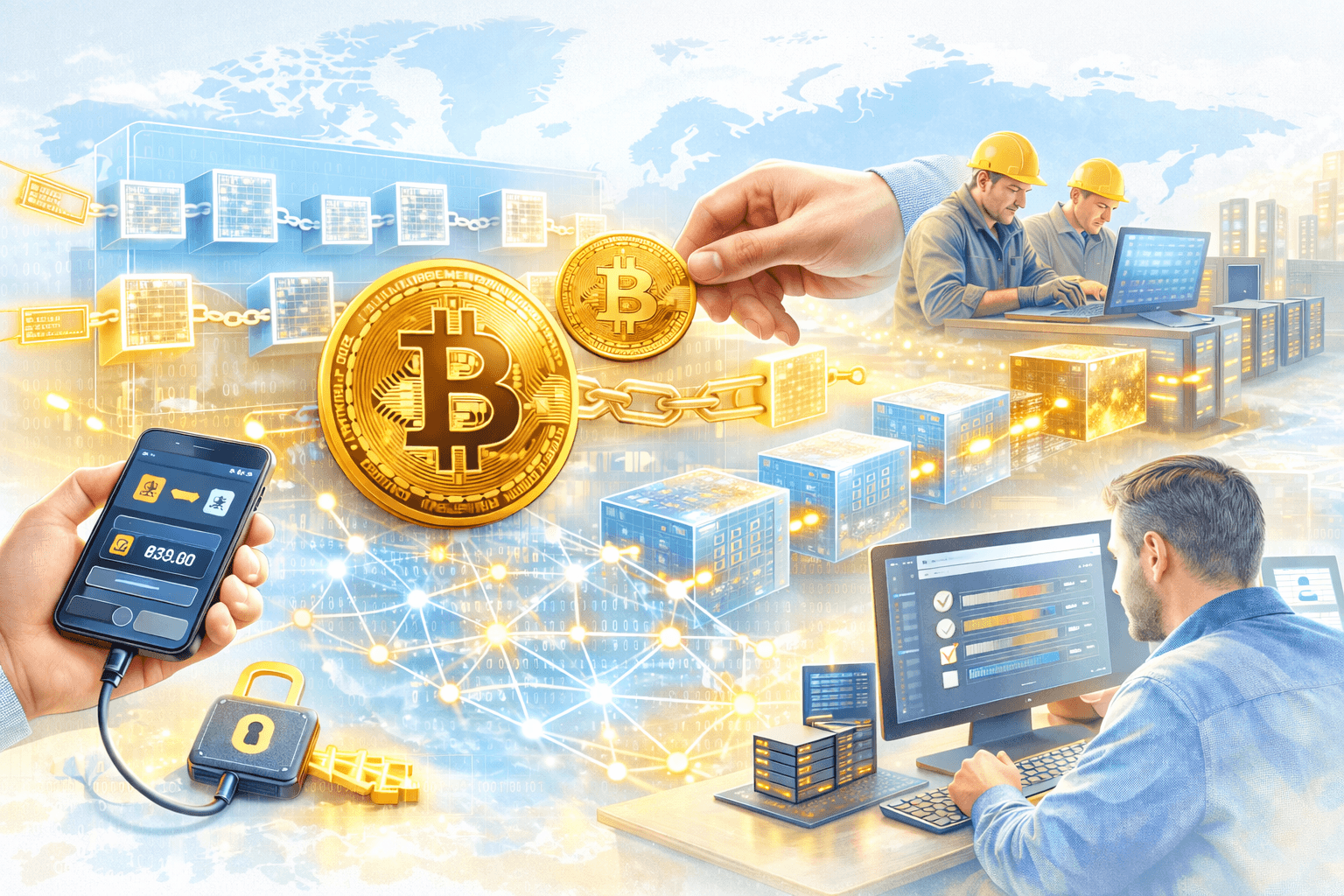 Como funciona uma transação de Bitcoin